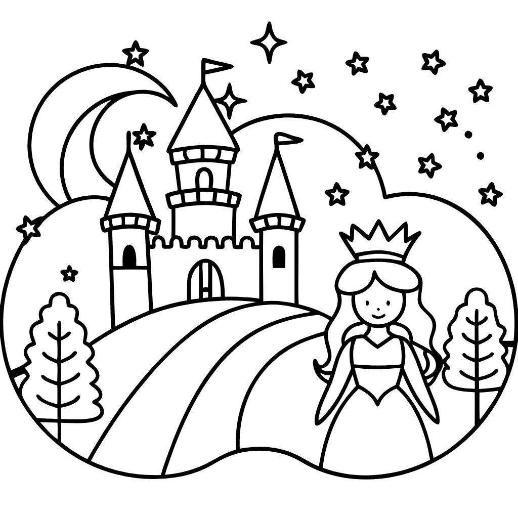 Magical Fairy Tales Coloring Fun for Kids Download and Print Free Coloring Pages